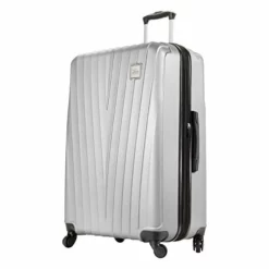 Skyway Epic Hardside 4-Wheel Luggage Spinner Collection (Silver, 28-Inch)