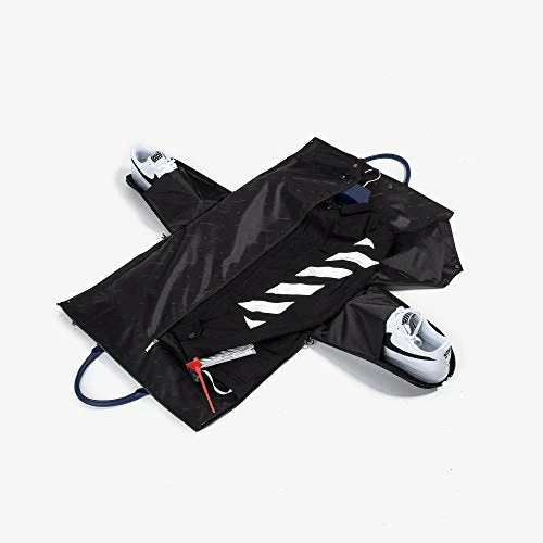 Project 11 Garment Weekender Black Leather With Blue Accents By Hook & Albert 3 Project 11 Garment Weekender Black Leather With Blue Accents By Hook & Albert - Image 3