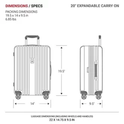 SwissGear 7910 Hardside Expandable Spinner Wheel Luggage With TSA Lock And USB, Black, Carry-On 20-Inch -TRAVELPRO Sales 41I W5oMt S