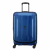 DELSEY Paris 40207982002 Cruise Lite Hardside 2.0 Expandable Luggage, Spinner Wheels, Blue, Checked-Medium 25 Inch