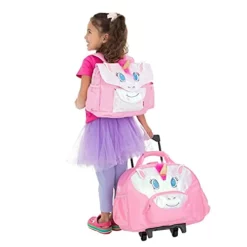 Bixbee Kids Rolling Suitcase And Backpack Set, Shark Luggage For Girls & Boys With Wheels, Telescoping Handle, Adjustable Straps And Pockets - Carry On Bag & Backpack For Airport & Travel Set Of 2 -TRAVELPRO Sales 41Ig 8MUCrS