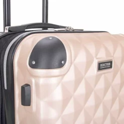Kenneth Cole Reaction Diamond Tower Luggage Collection Lightweight Hardside Expandable 8-Wheel Spinner Travel Suitcase, Rose Champagne, 20-Inch Carry On -TRAVELPRO Sales 41JDJQik6TL