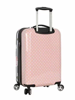 Betsey Johnson Designer 20 Inch Carry On - Expandable (ABS + PC) Hardside Luggage - Lightweight Durable Suitcase With 8-Rolling Spinner Wheels For Women (Stripe Roses) -TRAVELPRO Sales 41JcPmbj4RL
