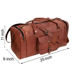24 Inch Genuine Leather Duffel Travel Overnight Weekend Leather Bag Sports Gym Duffel Luggage Travel Bag For Men And Women Travelling Cabin Duffle Yoga Gym Bag (24 Inch Brown) 11 24 Inch Genuine Leather Duffel Travel Overnight Weekend Leather Bag Sports Gym Duffel Luggage Travel Bag For Men And Women Travelling Cabin Duffle Yoga Gym Bag (24 Inch Brown) -TRAVELPRO Sales 41Js BGH2CL