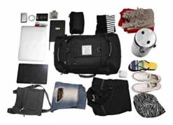 American Stoic Carry On Bag Black - 50L TSA Approved Weekender Bag – Convertible From 19” Laptop Backpack To Carryon Duffel Bag – 22x14x9 (43 Linear) Inches -TRAVELPRO Sales 41KZUMI 2BajL