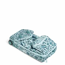 Vera Bradley Women's Recycled Lighten Up ReActive Foldable Duffel Rolling Suitcase, Cloud Floral, One Size -TRAVELPRO Sales 41L51kgPQoL