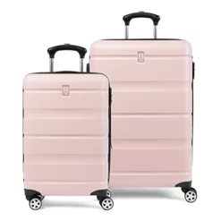 Travelpro Runway 2 Piece Luggage Set, Carry-on & Convertible Medium To Large 28-Inch Check-in Hardside Expandable Luggage, 8 Spinner Wheels, TSA Lock, Hardshell Suitcase, Powder Pink
