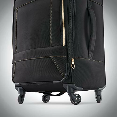 American Tourister Belle Voyage Softside Luggage With Spinner Wheels, Black, 21" 5 American Tourister Belle Voyage Softside Luggage With Spinner Wheels, Black, 21" - Image 5