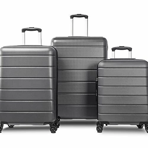 SSLine 3 Piece ABS Luggage Sets With Spinner Wheels,Expandable Suitcase Luggage Lightweight With TSA Lock,Hard Shell Spinner Carry On Suitcase (20 24 28 Inch) (Type-3, Gray) 7 SSLine 3 Piece ABS Luggage Sets With Spinner Wheels,Expandable Suitcase Luggage Lightweight With TSA Lock,Hard Shell Spinner Carry On Suitcase (20 24 28 Inch) (Type-3, Gray) - Image 7