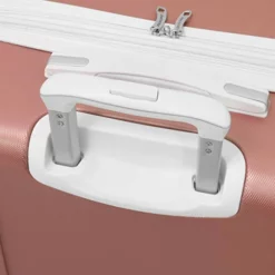 LONDON FOG Vintage Hardside Expandable Spinner Luggage, Rose Gold, Checked-Medium 24-Inch -TRAVELPRO Sales 41MEpgcvqnL