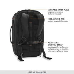 Briggs & Riley ZDX Convertible Backpack Duffel Carry-on, Black, Medium -TRAVELPRO Sales 41Nz8kkRMeL