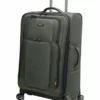 Pathfinder Presidential Designer Luggage Collection - Expandable 29 Inch Softside Bag - Durable Large Lightweight Checked Suitcase With 8-Rolling Spinner Wheels (Olive)