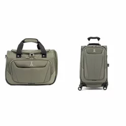 Travelpro Maxlite 5-Softside Expandable Spinner Wheel Luggage, Slate Green, 2-Piece Set (Tote/21)