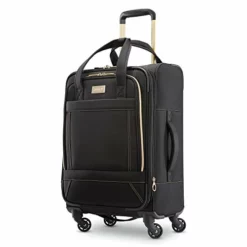 American Tourister Belle Voyage Softside Luggage With Spinner Wheels, Black, 21"
