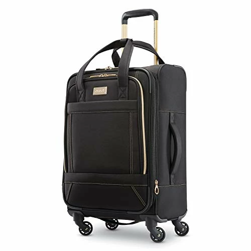 American Tourister Belle Voyage Softside Luggage With Spinner Wheels, Black, 21" 1 American Tourister Belle Voyage Softside Luggage With Spinner Wheels, Black, 21"
