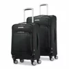 Samsonite Solyte DLX Softside Expandable Luggage With Spinner Wheels, Midnight Black, 2-Piece Set (20/25)
