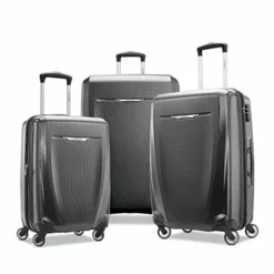 Samsonite Winfield 3 DLX Hardside Expandable Luggage With Spinners, 3-Piece Set (20/25/28), Graphite Grey