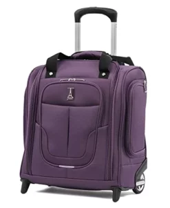 Travelpro Skypro Lightweight Airline Size Carry On Luggage Trolley Suitcase (Orchid Purple, 2-Wheel Underseat Bag)