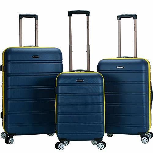 Rockland Melbourne Hardside Expandable Spinner Wheel Luggage, Navy, 3-Piece Set (20/24/28) 1 Rockland Melbourne Hardside Expandable Spinner Wheel Luggage, Navy, 3-Piece Set (20/24/28)