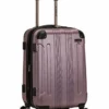 Rockland London Hardside Spinner Wheel Luggage, Pink, Carry-On 20-Inch