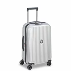DELSEY Paris Securitime Expandable Luggage With Spinner Wheels, Silver, Carry-On 19 Inch -TRAVELPRO Sales 41PqbhMHV8L