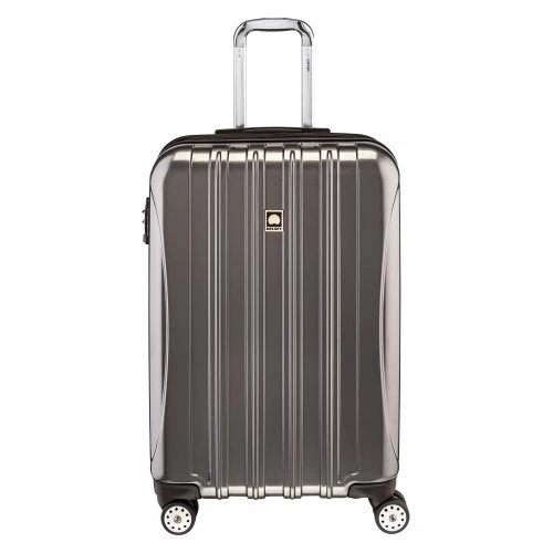 DELSEY Paris Helium Aero Hardside Expandable Luggage With Spinner Wheels, Titanium, Checked-Medium 25 Inch 1 DELSEY Paris Helium Aero Hardside Expandable Luggage With Spinner Wheels, Titanium, Checked-Medium 25 Inch