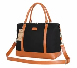 Ulgoo Travel Tote Bag Carry On Shoulder Bag Overnight Duffel In Trolley Handle (Black) -TRAVELPRO Sales 41PwLKHzPRL