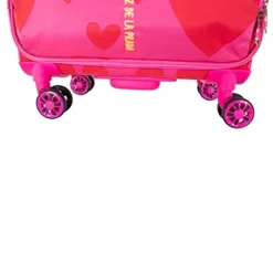 Cloe By Agatha Ruiz De La Prada Checked Medium 24" Inch Luggage With 360º-spinner Wheels In Magenta Color -TRAVELPRO Sales 41Q1M Ry 8S