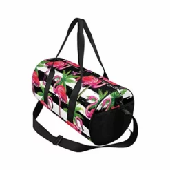 INTERESTPRINT Tropical Flamingo And Palm Tre Travel Duffel Bag, Waterproof Bag -TRAVELPRO Sales 41QLABMmRBL