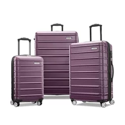 Samsonite Omni 2 Hardside Expandable Luggage With Spinner Wheels, Purple, 3-Piece Set (20/24/28)