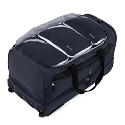 Travelpro Roadtrip 30" Drop-Bottom Wheels Rolling Duffel Bag Luggage 3 Large Packing Cubes Included Men, Women, Navy, Inch -TRAVELPRO Sales 41QUjqM46sL