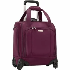 Samsonite Spinner Underseater With USB Port, Rolling Carry-On With Laptop Pocket - Fits 14.2 Inch Laptop - (Potent Purple)