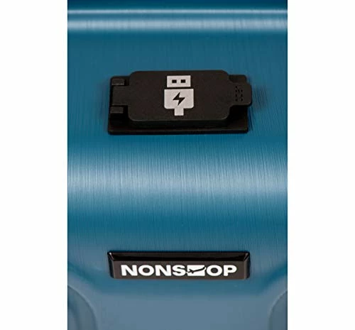 NONSTOP Luggage Expandable Spinner Wheels Hard Side Shell Travel Suitcase Set 3 Piece Lightweight With TSA Lock And Double USB Port, NEW YORK Collection (Teal, 3-Piece Set (20/24/28) W/Power Bank) 3 NONSTOP Luggage Expandable Spinner Wheels Hard Side Shell Travel Suitcase Set 3 Piece Lightweight With TSA Lock And Double USB Port, NEW YORK Collection (Teal, 3-Piece Set (20/24/28) W/Power Bank) - Image 3