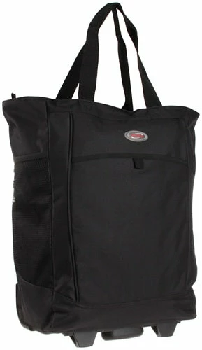 Olympia Luggage Rolling Shopper Tote,Black,One Size 2 Olympia Luggage Rolling Shopper Tote,Black,One Size - Image 2