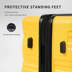 Flieks Luggage Sets TSSA 3 Piece Spinner Suitcase Lightweight 20 24 28 Inch (Yellow) -TRAVELPRO Sales 41RUyl n1GL