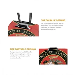 WONDERTIFY Bulldog Travel Suitcase Protector United States Semper Fidelis Elastic Washable Luggage Cover With Concealed Zipper Red Fits 29-32 Inch -TRAVELPRO Sales 41RVb fHgfL