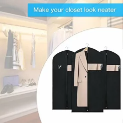 Zilink Garment Bags Suit Bags For Storage And Travel 54 Inches Breathable Dust-Proof Dress Protector Bag With Clear Window For Suit, Dresses, Winter Coat, Pack Of 3 -TRAVELPRO Sales 41Ran1eh8WL