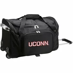 DENCO UCONN Huskies 22 INCH 2-Wheeled Carry-ON Duffel