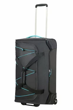 American Tourister Road Quest Wheeled Duffle Medium Travel Duffle, 67 Cm, 75 Liters, Grey (Graphite/Turquoise) -TRAVELPRO Sales 41SRkSbVq6L