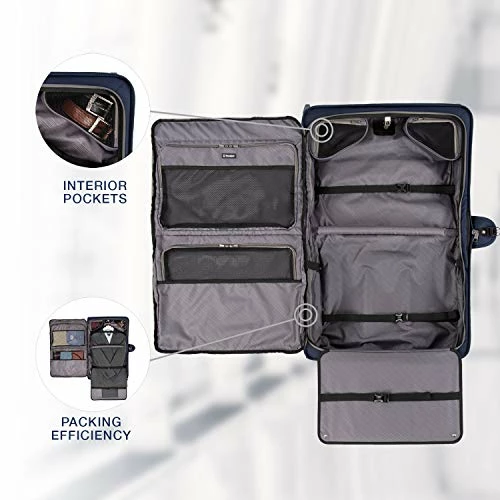 Travelpro Crew Versapack Carry-on Rolling Garment Bag, Patriot Blue 4 Travelpro Crew Versapack Carry-on Rolling Garment Bag, Patriot Blue - Image 4