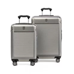Travelpro Platinum Elite Hardside Expandable Spinner Luggage, Metallic Sand, 2-Piece Set (21/25)