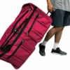 Gothamite 36-inch Rolling Duffle Bag With Wheels | Luggage Bag | Hockey Bag | XL Duffle Bag With Rollers | Heavy Duty 1200D Polyester (Fuchsia)
