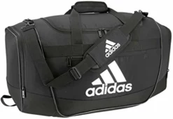 Adidas Defender III Medium Duffel Bag, Black/White