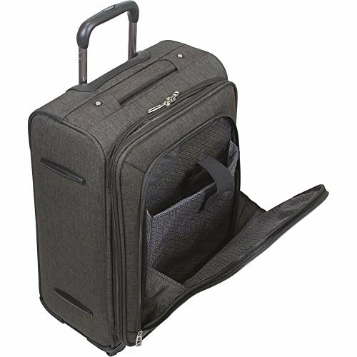 Dejuno Noir Lightweight 3-piece Spinner Luggage Set With Laptop Pocket-Grey, One Size 3 Dejuno Noir Lightweight 3-piece Spinner Luggage Set With Laptop Pocket-Grey, One Size - Image 3