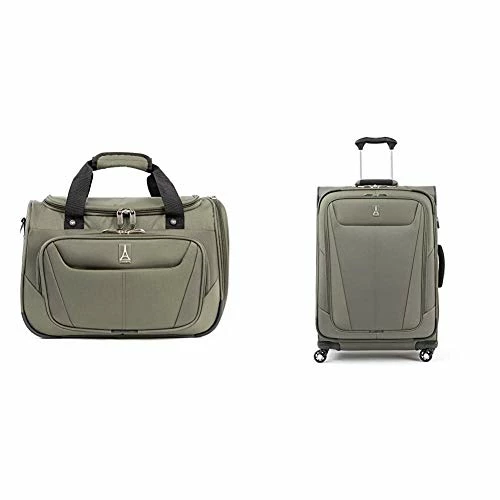 Travelpro Maxlite 5-Softside Expandable Spinner Wheel Luggage, Slate Green, 2-Piece Set (Tote/25) 1 Travelpro Maxlite 5-Softside Expandable Spinner Wheel Luggage, Slate Green, 2-Piece Set (Tote/25)
