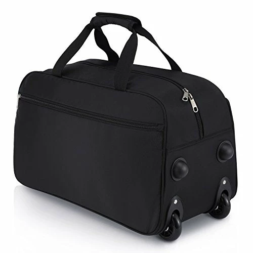Rolling Duffel Bag, Water Repellent Wheeled Duffel Carry On Luggage 20inch Black 3 Rolling Duffel Bag, Water Repellent Wheeled Duffel Carry On Luggage 20inch Black - Image 3