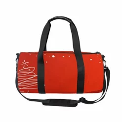 OuLian Duffel Bag Red Christmas Background Women Garment Gym Tote Bag Best Sports Bag For Boys -TRAVELPRO Sales 41VG BzijPL