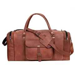 24 Inch Genuine Leather Duffel Travel Overnight Weekend Leather Bag Sports Gym Duffel Luggage Travel Bag For Men And Women Travelling Cabin Duffle Yoga Gym Bag (24 Inch Brown) 13 24 Inch Genuine Leather Duffel Travel Overnight Weekend Leather Bag Sports Gym Duffel Luggage Travel Bag For Men And Women Travelling Cabin Duffle Yoga Gym Bag (24 Inch Brown) -TRAVELPRO Sales 41VYjWiXxbL