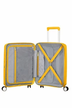 American Tourister [amerikantu-risuta-] Sound Box Saundobokkusu Suitcase Spinner 55 cm More Washer Included Ekisupandaburu Function More Washer Included Oven With 35l 55 cm 2.6kg G 001  - Yellow - -TRAVELPRO Sales 41V xSxhPgL