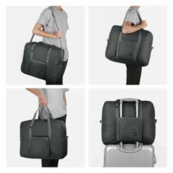 For Spirit Airlines Foldable Travel Duffel Bag Tote Carry On Luggage Sport Gym Duffle For Men And Women (Dark Grey) -TRAVELPRO Sales 41W0DnOA5gL